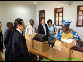 Visite de S.E.M. l’Ambassadeur KITAHARA et Madame à l’Ecole Nationale de Développement Sanitaire et Social (ENDSS)